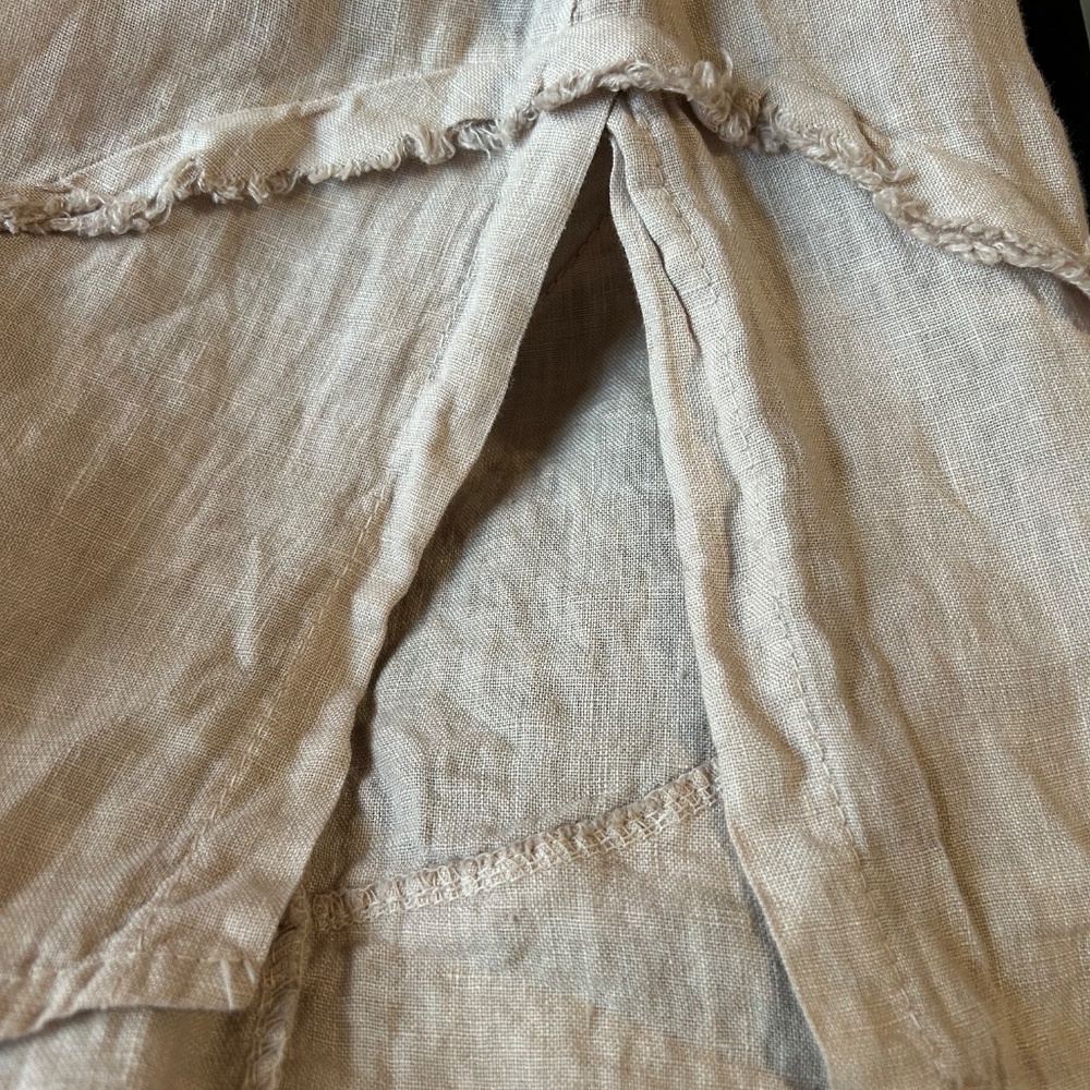 Wide Leg Women's Pants in Light Taupe - Picture 8 of 9